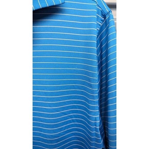 Footjoy Men Striped‎ Soft Stretch Collar Golf Polo Shirt Medium - Picture 3 of 6